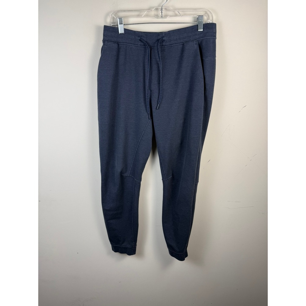 Lululemon Mens City Sweat Jogger Navy Blue French Terry Pants Size L